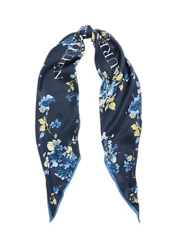 Ralph Lauren Lauren Phylicia Seiden-Foulard, Schal, Blau von Ralph Lauren