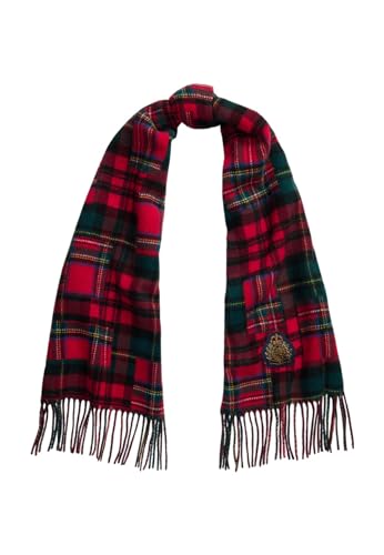 Ralph Lauren "Lauren Wollschal, Tartan, Karo Rot von Ralph Lauren