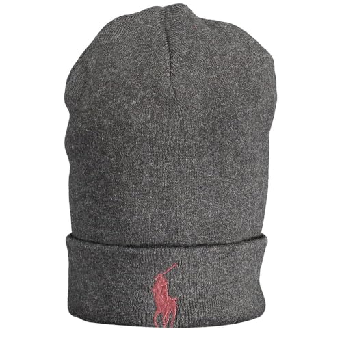 Ralph Lauren Mütze Beanie Classic Hat Baumwolle One Size Grau von Ralph Lauren