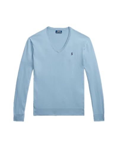 Ralph Lauren Polo Herren Pullover Slim Fit V-Neck hellblau XXL von Ralph Lauren