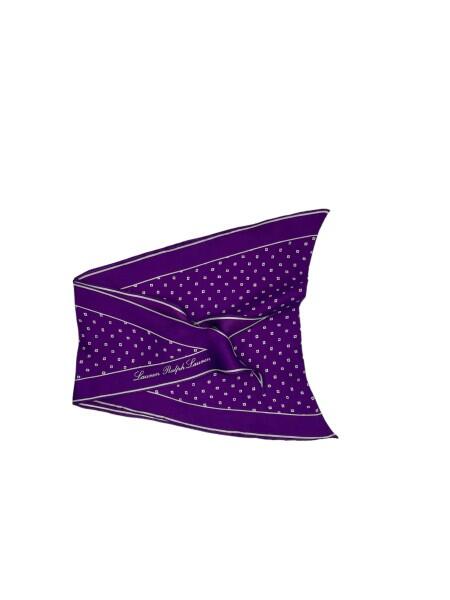 Ralph Lauren - Ralph Lauren Seiden-Foulard, Ditsy Geo Diamond, Violett von Ralph Lauren