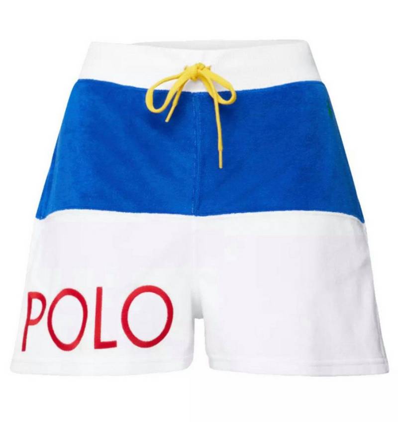 Polo Ralph Lauren Sweatshorts Shorts Terry Frottee Kordelzug Bermuda Hose Kordelzug, Besticktes Logo, Eingrifftaschen, Terry Frottee von Polo Ralph Lauren