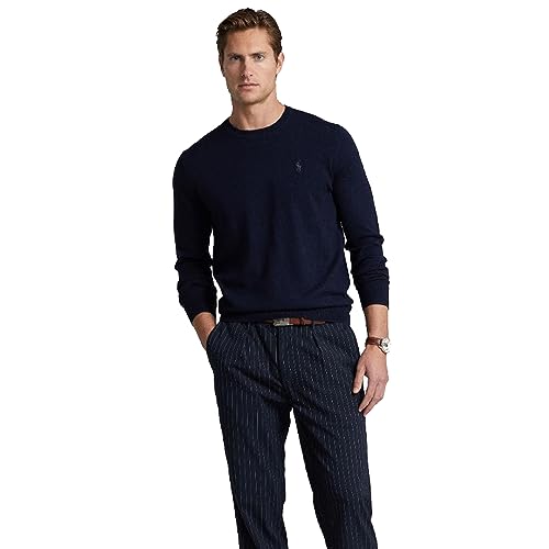 Ralph Lauren Slim Fit Baumwollpullover, marineblau, Large von Ralph Lauren