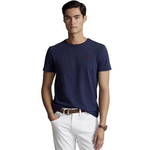 Ralph Lauren Strick-T-Shirt mit schmaler Passform, Tinte, L Ralph Lauren Strick-T-Shirt mit schmaler Passform, Tinte, L von Ralph Lauren