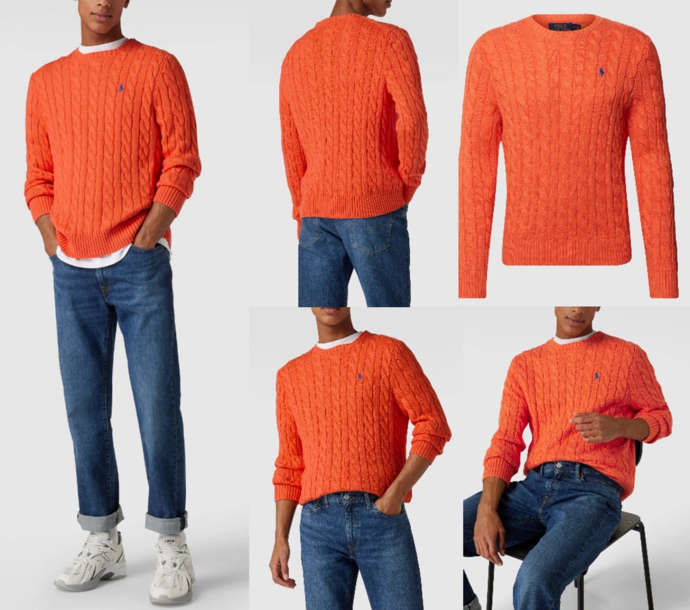 Ralph Lauren Strickpullover POLO RALPH LAUREN Cable-Knit Pullover Sweater Sweatshirt Strick Pulli von Ralph Lauren