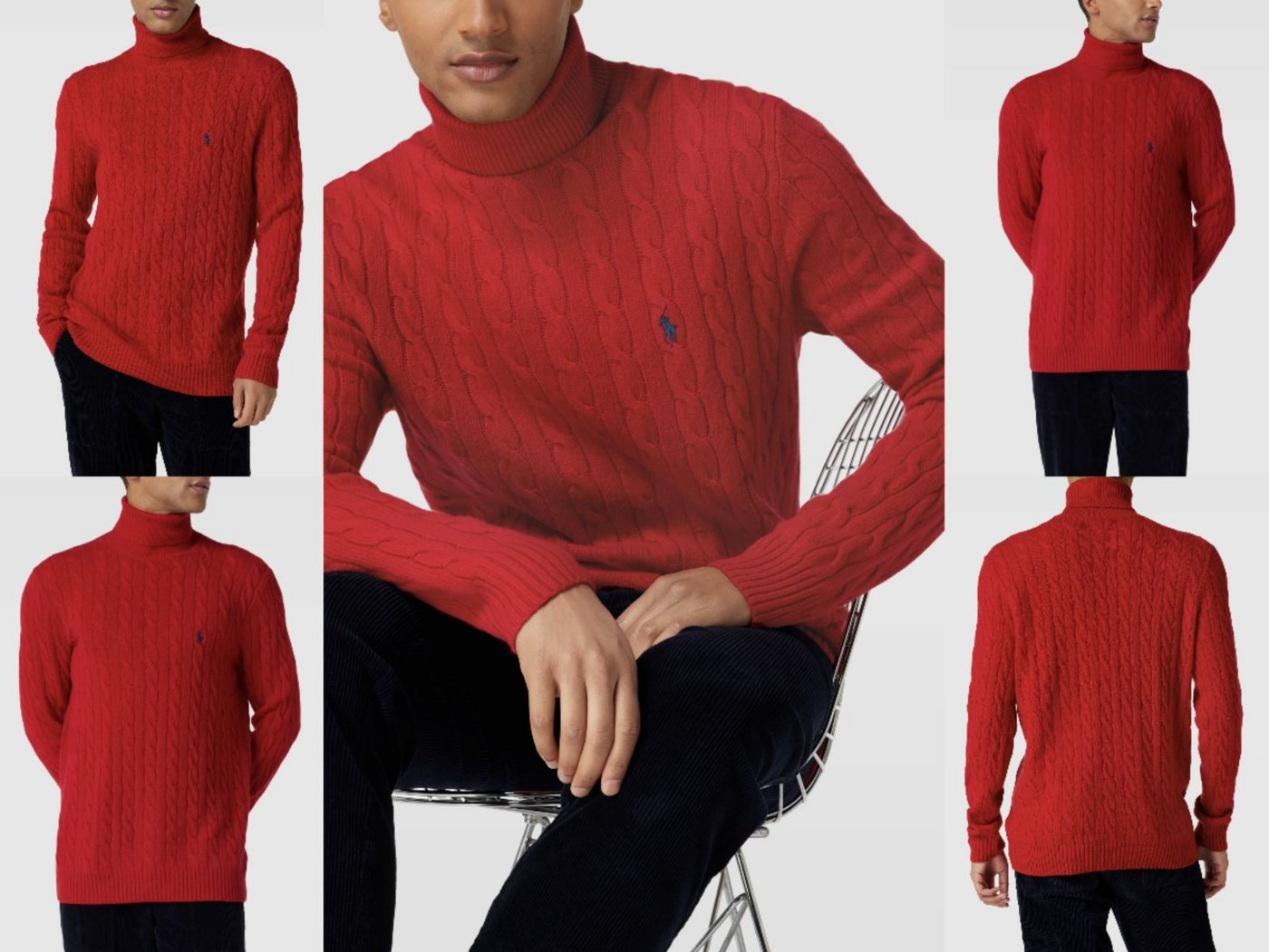 Ralph Lauren Strickpullover POLO RALPH LAUREN Rollkragen Pullover Sweater Turtleneck Strick-Pulli von Ralph Lauren