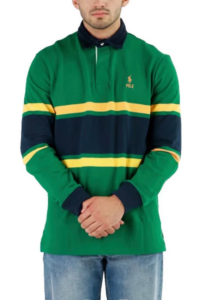Ralph Lauren Sweatshirt Rugby Polo Shirt Retro Sweater Gesticktes Polo-Logo auf der Brust von Ralph Lauren