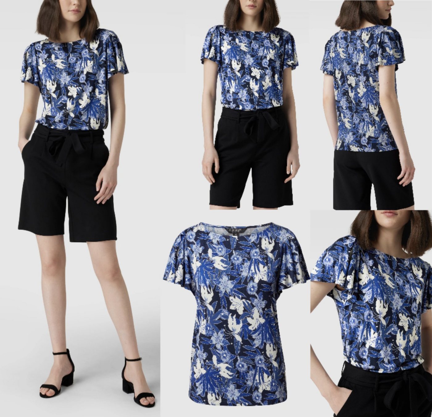 Ralph Lauren T-Shirt LAUREN RALPH LAUREN Floral Pattern Blouse Hemd Blusentop Shirt T-shirt von Ralph Lauren