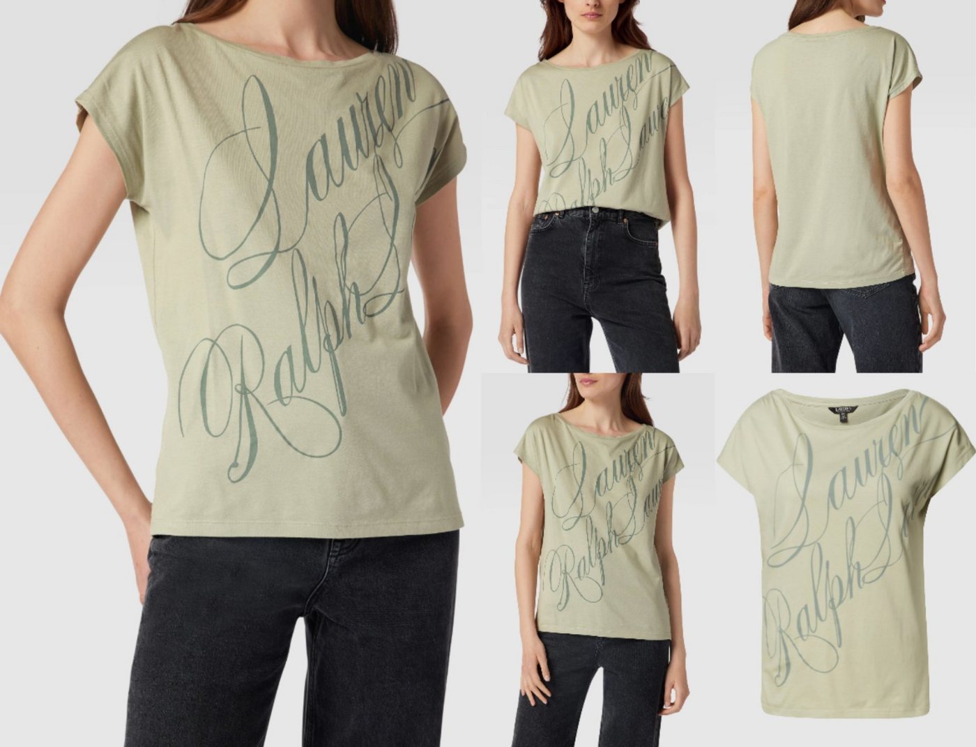 Ralph Lauren T-Shirt LAUREN RALPH LAUREN Logo Label Print T-shirt Blouse Hemd Blusentop Top von Ralph Lauren