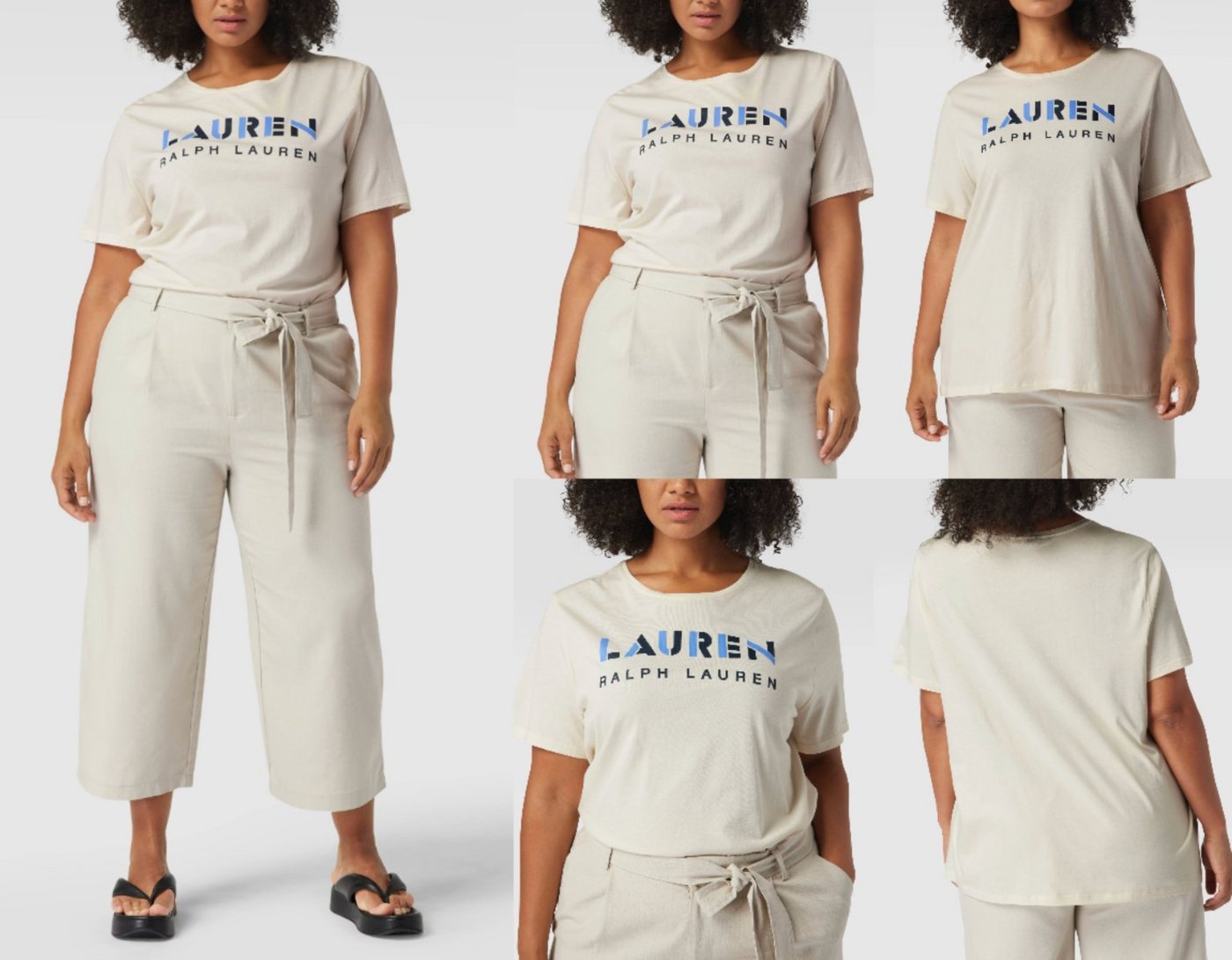 Ralph Lauren T-Shirt LAUREN RALPH LAUREN PLUS SIZE CURVE T-Shirt Top Bluse Shirt Comfort Re von Ralph Lauren