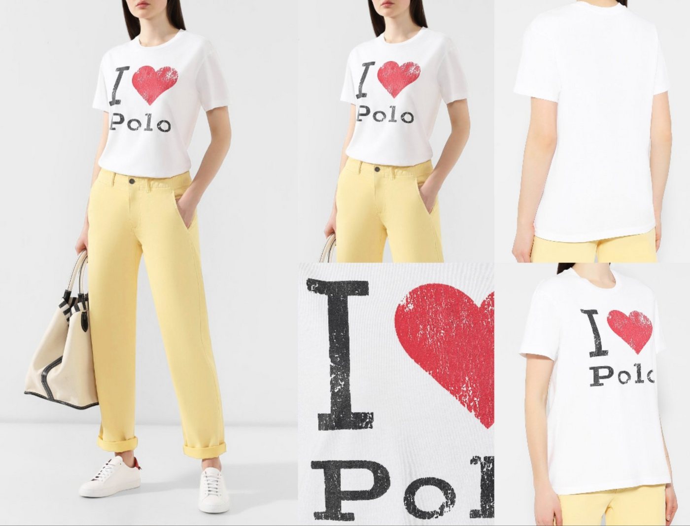 Ralph Lauren T-Shirt POLO RALPH LAUREN BIG HEART T-shirt Loose Fit Luxury Cotton Shirt Top von Ralph Lauren