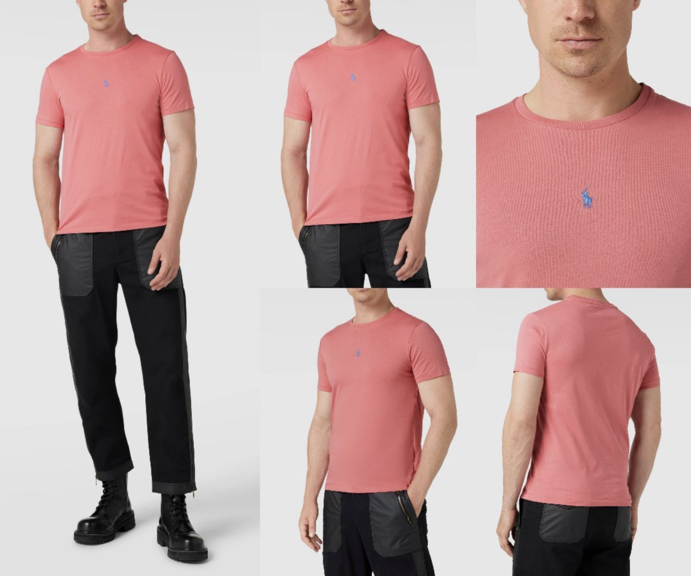 Ralph Lauren T-Shirt POLO RALPH LAUREN CENTRE PONY Cotton T-Shirt Soft Shirt Custom Slim Fi von Ralph Lauren