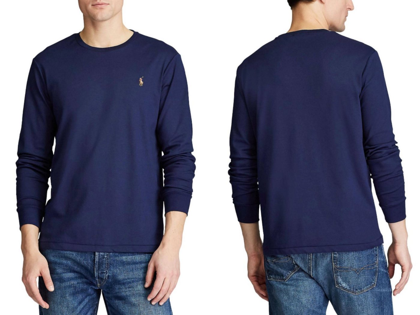 Ralph Lauren T-Shirt POLO RALPH LAUREN Interlock Longsleeve Shirt T-shirt Preppy Pony Sweat von Ralph Lauren