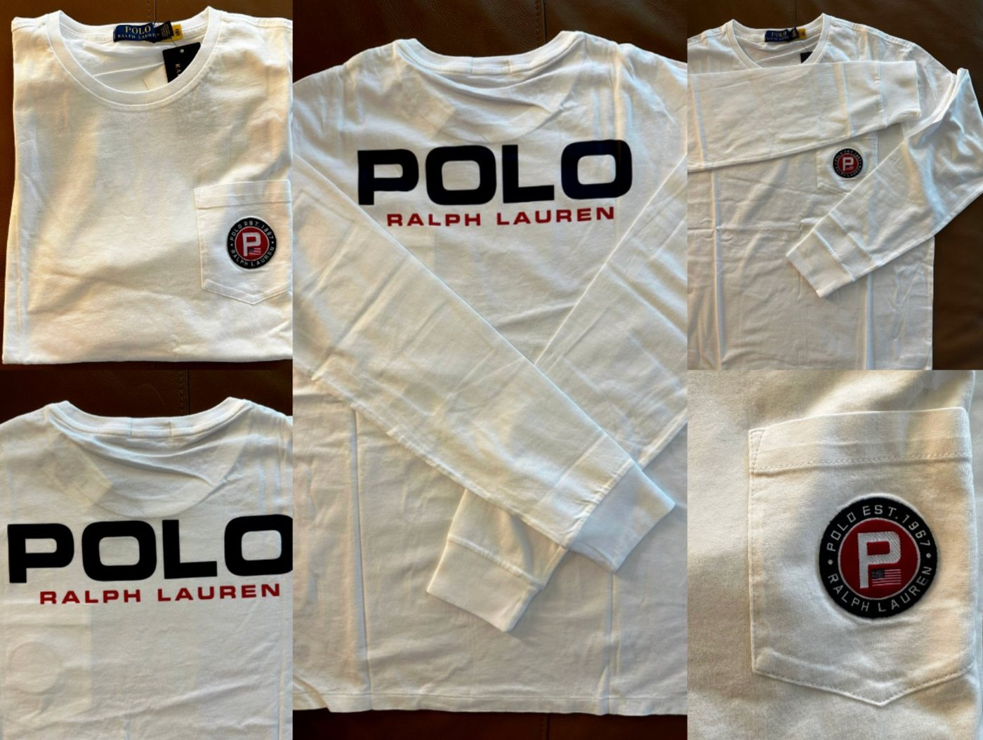 Ralph Lauren T-Shirt POLO RALPH LAUREN LS Pocket Logo T-Shirt Shirt Jersey Retro Preppy Swe von Ralph Lauren
