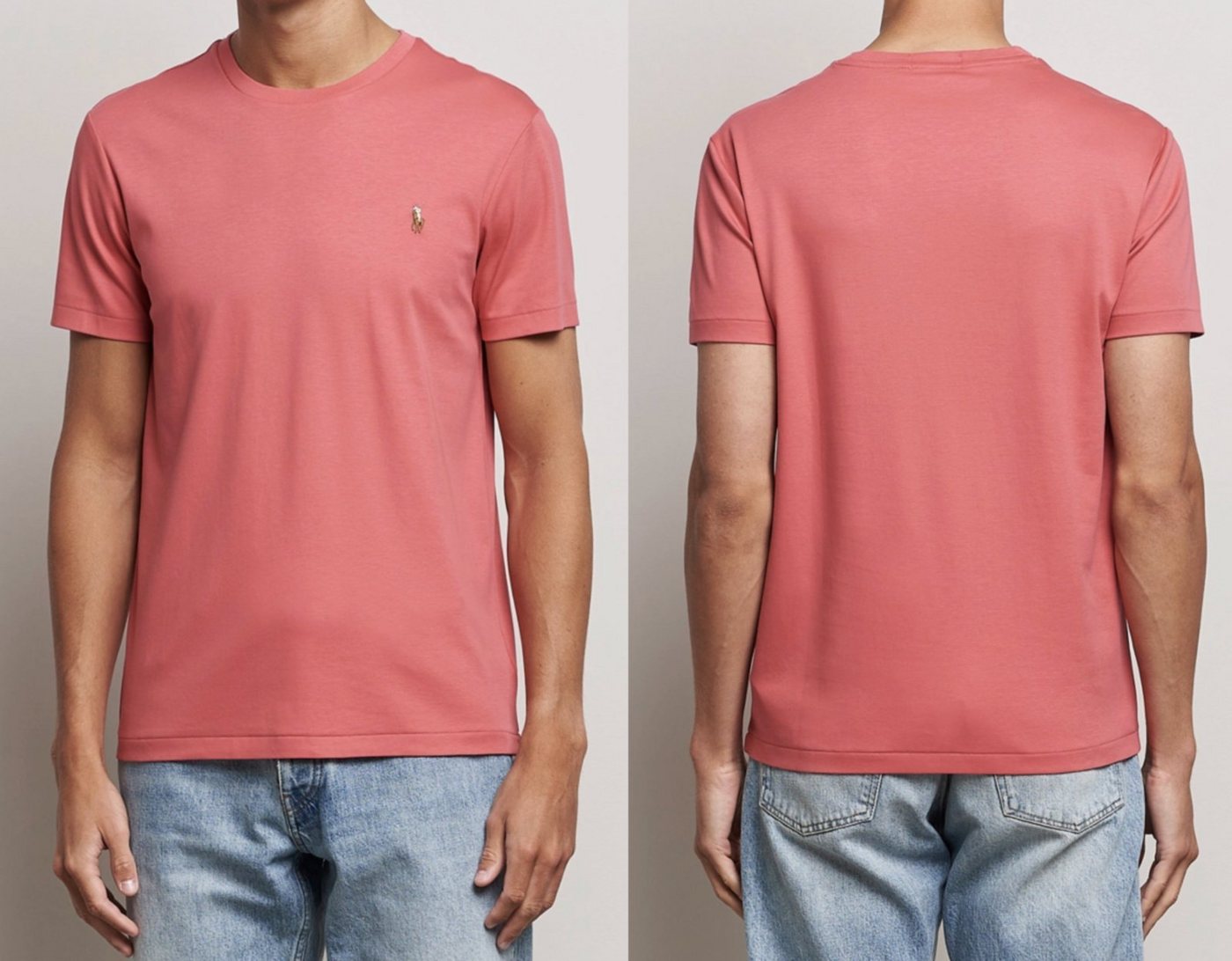 Ralph Lauren T-Shirt POLO RALPH LAUREN LUXURY Pima Cotton T-Shirt Soft Shirt Custom Slim Fi von Ralph Lauren