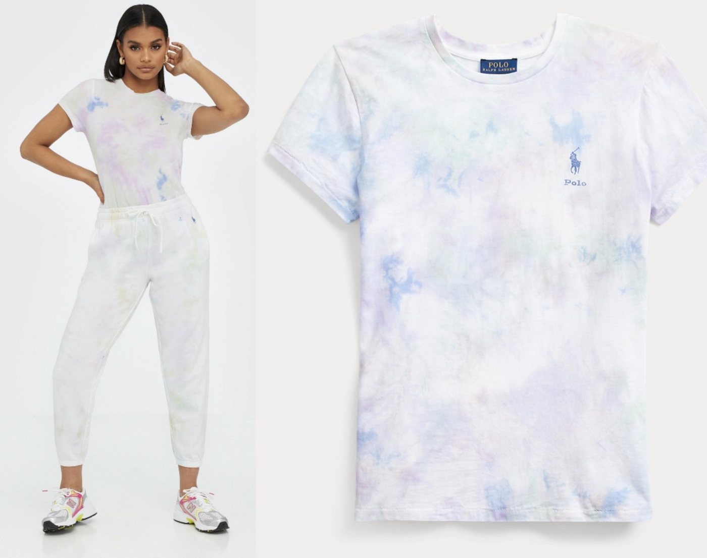 Ralph Lauren T-Shirt POLO RALPH LAUREN TIE-DYE Paint-Splatter T-shirt Batik Shirt Top Bluse von Ralph Lauren