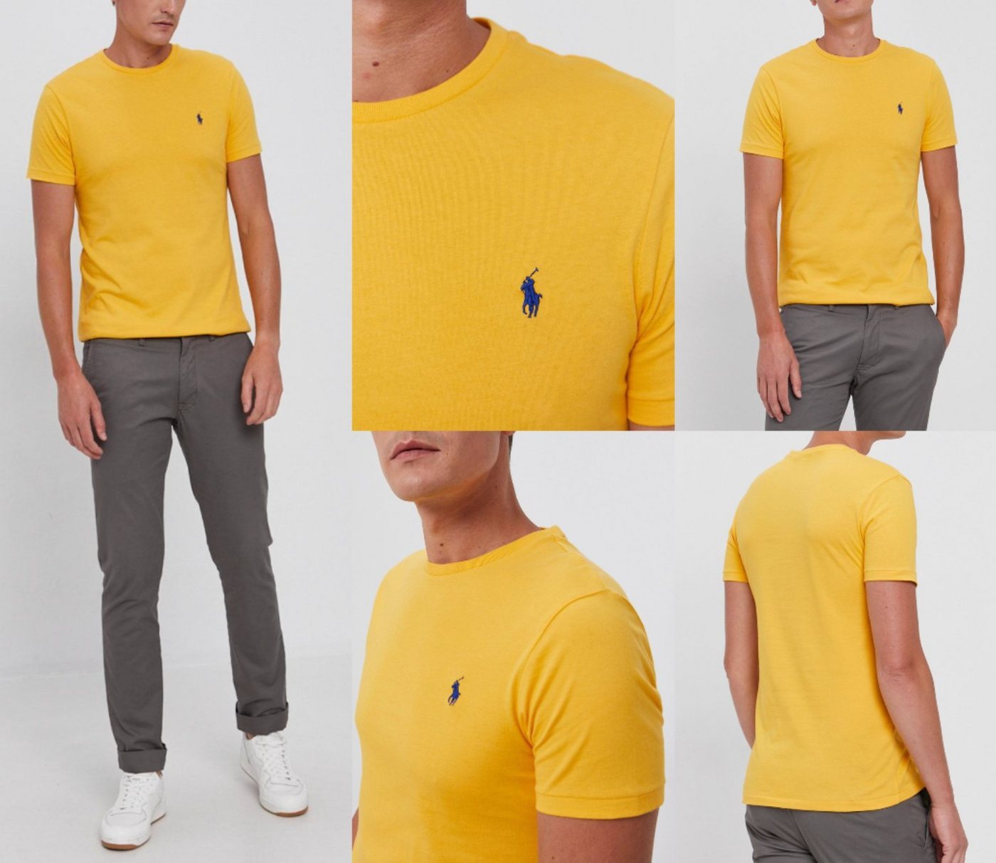 Ralph Lauren T-Shirt Polo Ralph Lauren Logo Pima Cotton T-Shirt Soft Shirt Custom Slim Fit von Ralph Lauren