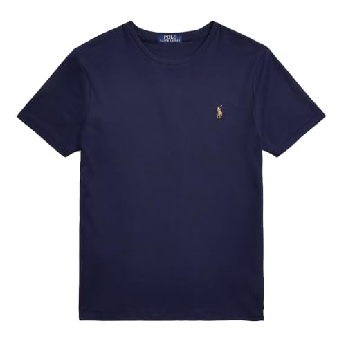 Ralph Lauren T-Shirt aus Baumwolle, Custom Slim Fit, Marineblau, L Ralph Lauren T-Shirt aus Baumwolle, Custom Slim Fit, Marineblau, L von Ralph Lauren