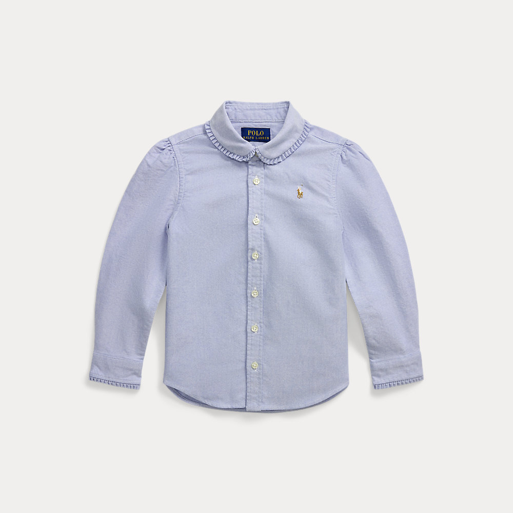 Rüschenbluse aus Baumwolloxford von Ralph Lauren