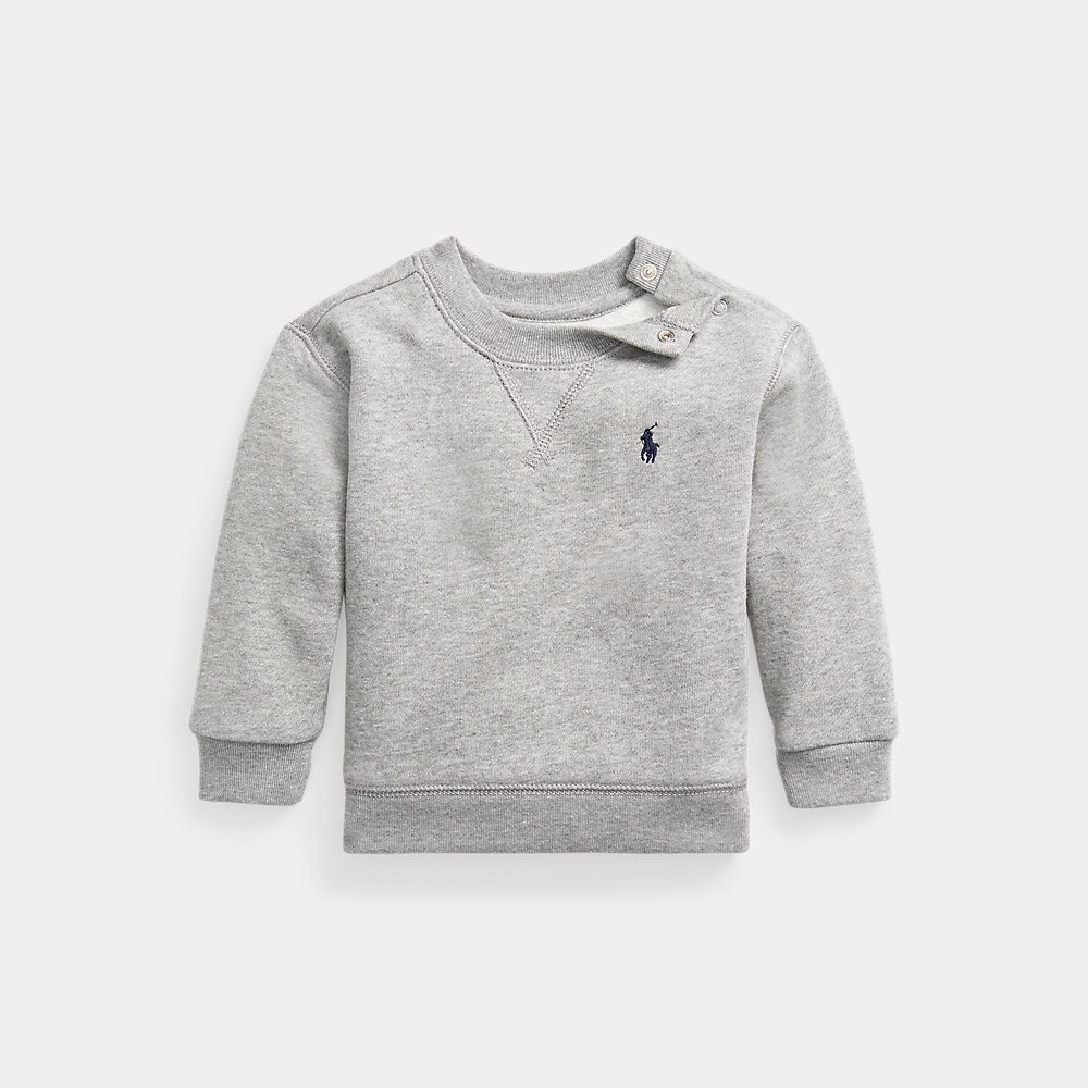 Rundhals-Sweatshirt aus Fleece von Ralph Lauren