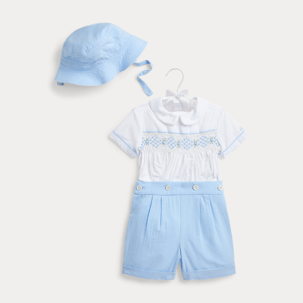 Set aus Hemd, Shorts und Mütze von Ralph Lauren