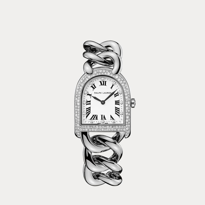 Stahl-Armbanduhr mit Diamanten Stahl-Armbanduhr mit Diamanten von Ralph Lauren