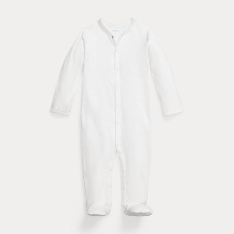 Strampler mit gestreiftem Besatz von Ralph Lauren