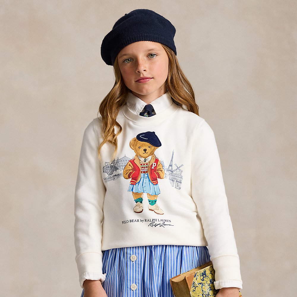 Terry-Sweatshirt mit Polo Bear Paris von Ralph Lauren