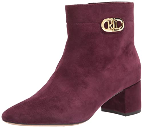 Lauren Ralph Lauren Damen Wynne Stiefelette, Bordeaux, 40 EU von Lauren Ralph Lauren