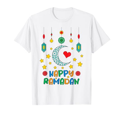 Happy Ramadan für Kinder, islamischer Urlaub nach dem Ramadan T-Shirt von Ramadan Mubarak Kareem 1446 - 2025
