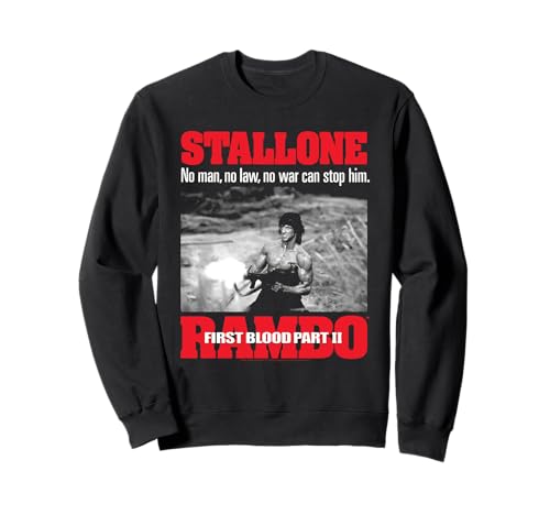 Rambo First Blood No Man No Law No War Action Movie Sweatshirt von Rambo