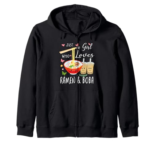Nur EIN Mädchen, das Ramen und Boba Bubble Tea liebt Kapuzenjacke Nur EIN Mädchen, das Ramen und Boba Bubble Tea liebt Kapuzenjacke von Ramen And Boba Tea Lover Shirts
