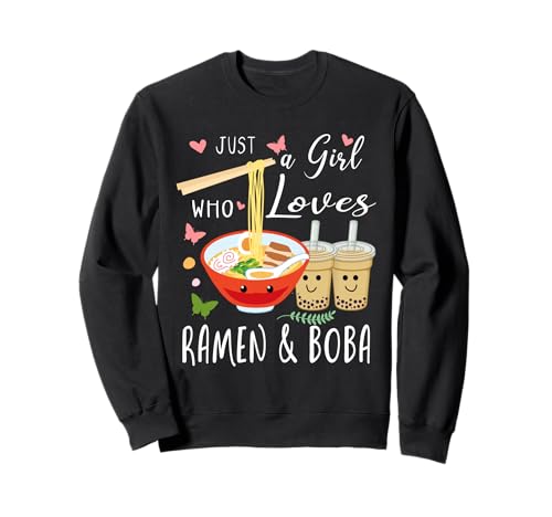 Nur EIN Mädchen, das Ramen und Boba Bubble Tea liebt Sweatshirt Nur EIN Mädchen, das Ramen und Boba Bubble Tea liebt Sweatshirt von Ramen And Boba Tea Lover Shirts