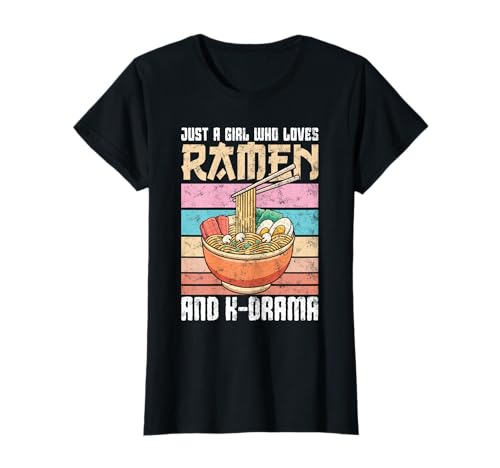 Nur EIN Mädchen, das lustige Ramen-Nudel-Kdrama-Liebhaber liebt T-Shirt von Ramen Kdrama Tees