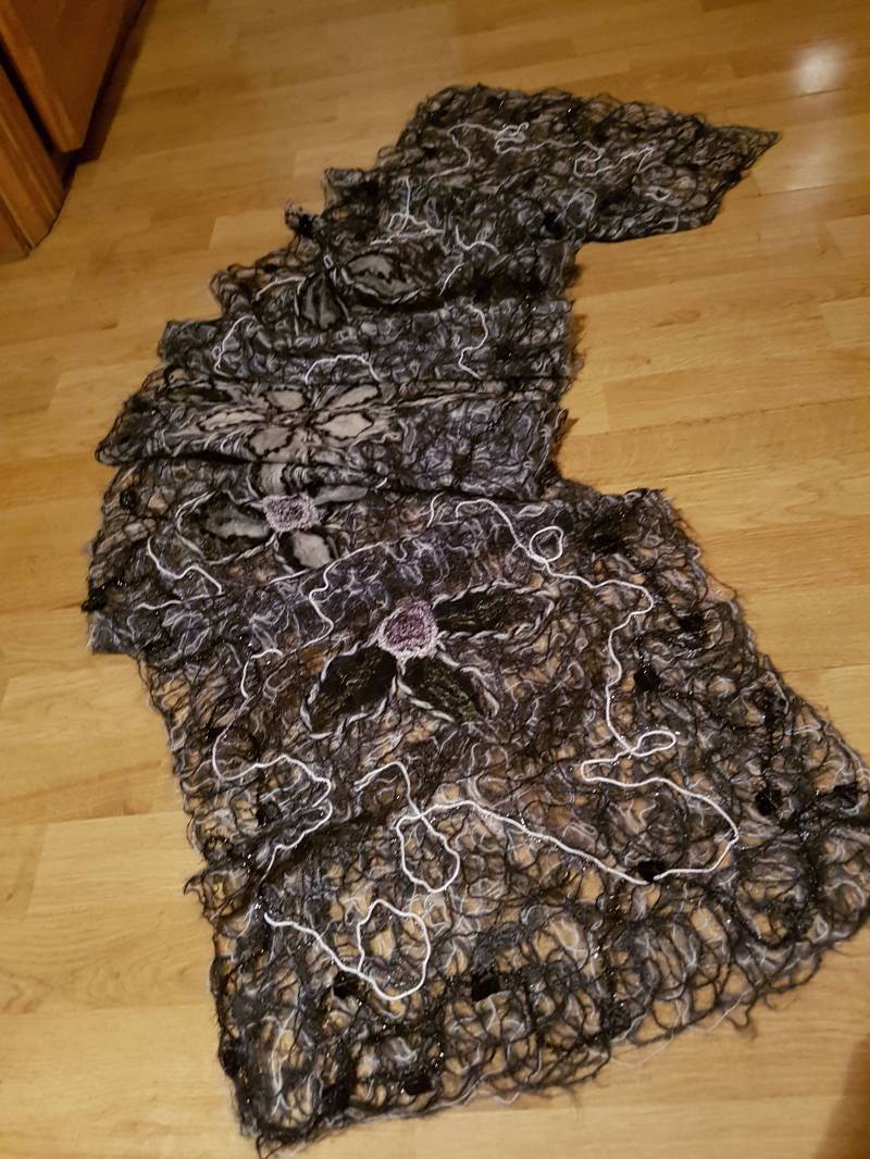 Wollschal "Hoarfrost" Wollschal "Hoarfrost" von Ramicrazywool