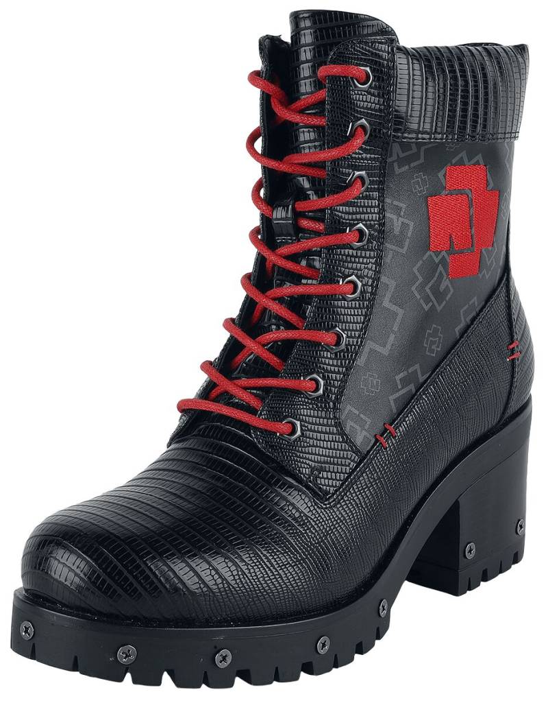 Rammstein Boot - Modell - EU37 bis EU42 - für Damen - Größe EU39 - schwarz/rot  - Lizenziertes Merchandise! von Rammstein