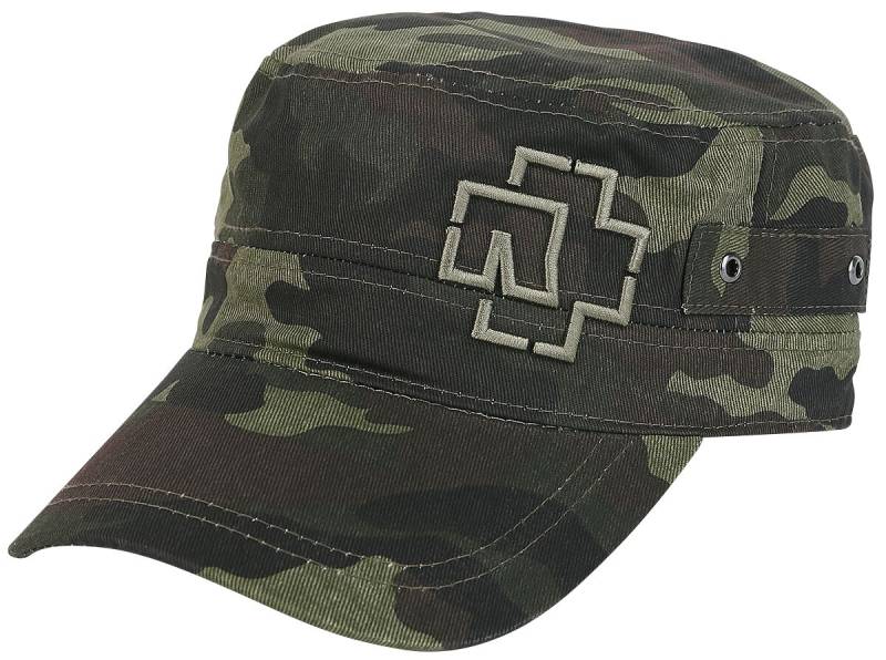 Rammstein - Camouflage/Flecktarn Cap - Outline Logo - camouflage  - Lizenziertes Merchandise! von Rammstein