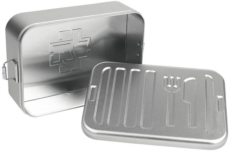 Rammstein Denn Du Bist Was Du Isst Brotdose silberfarben von Rammstein