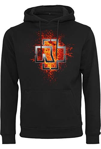 RS Herren RS019-Rammstein Lava Logo Hoodie Sweatshirt mit Kapuze, Black, L von Rammstein