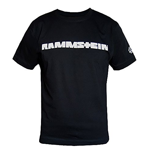 Rammstein Herren T-Shirt Offizielles Band Merchandise Fan Shirt schwarz mit weißem Front und Seiten Print (4XL, Schwarz) von Rammstein