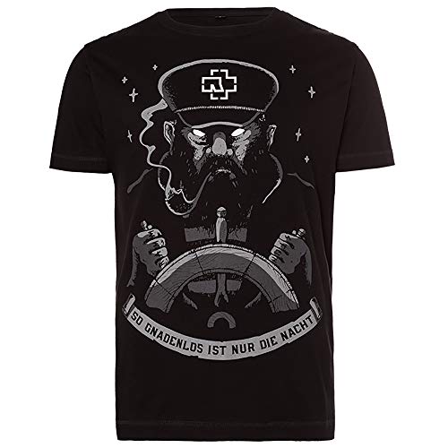 Rammstein Herren T-Shirt Seemann Offizielles Band Merchandise Fan Shirt schwarz mit mehrfarbigem Front und Back Print (S) von Rammstein