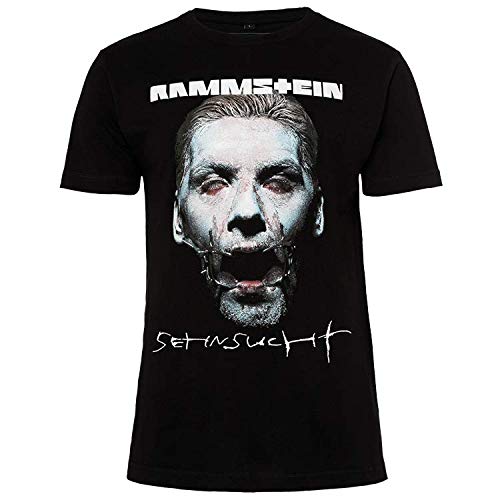 Rammstein Herren T-Shirt Sehnsucht Schneider Offizielles Band Merchandise Fan Shirt schwarz mit mehrfarbigem Front Print und Back Print (L) von Rammstein