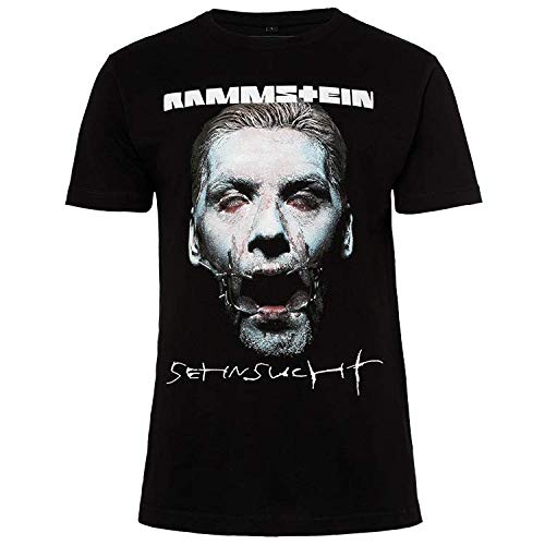 Rammstein Herren T-Shirt Sehnsucht Schneider Offizielles Band Merchandise Fan Shirt schwarz mit mehrfarbigem Front Print und Back Print (S) von Rammstein