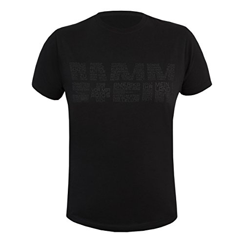 Rammstein Herren T-Shirt Werk, Offizielles Band Merchandise Fan Shirt schwarz mit weißem Front Print (L) von Rammstein