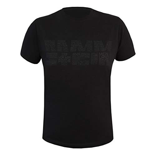 Rammstein Herren T-Shirt Werk, Offizielles Band Merchandise Fan Shirt schwarz mit weißem Front Print (M) von Rammstein