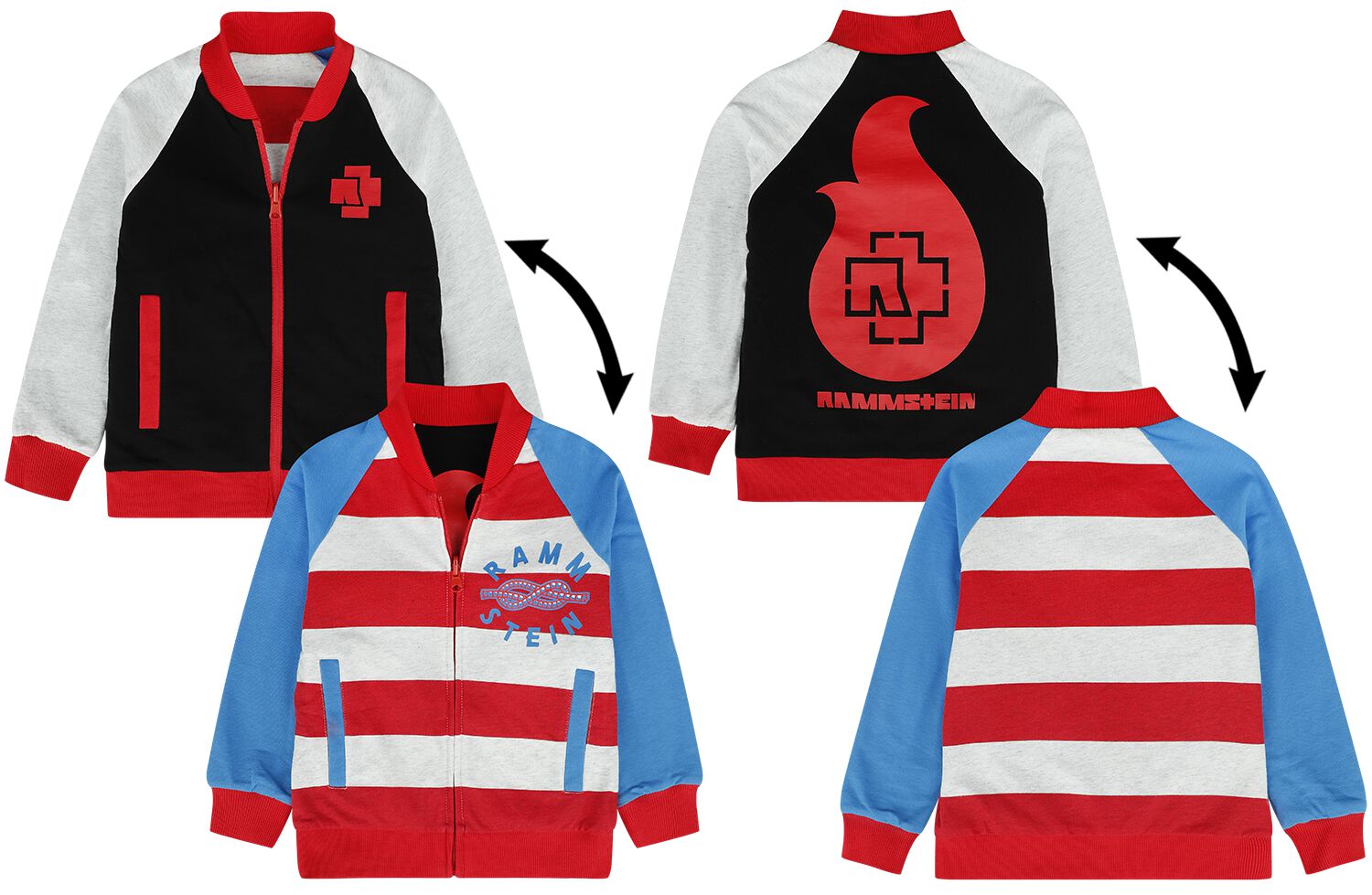 Rammstein Jacke für Kinder - Kids-Wendejacke - für Mädchen & Jungen - multicolor  - EMP exklusives Merchandise! von Rammstein