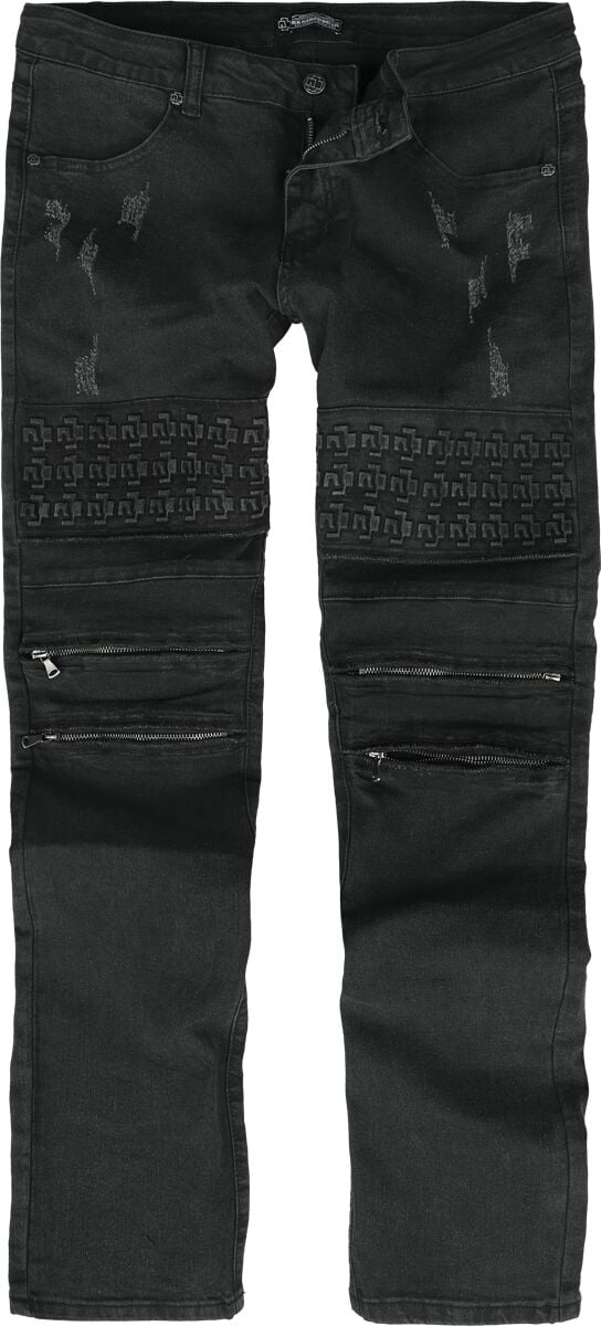Rammstein Jeans - Logo Jeans - W30L32 bis W36L34 - für Männer - Größe W32L32 - schwarz  - Lizenziertes Merchandise! von Rammstein