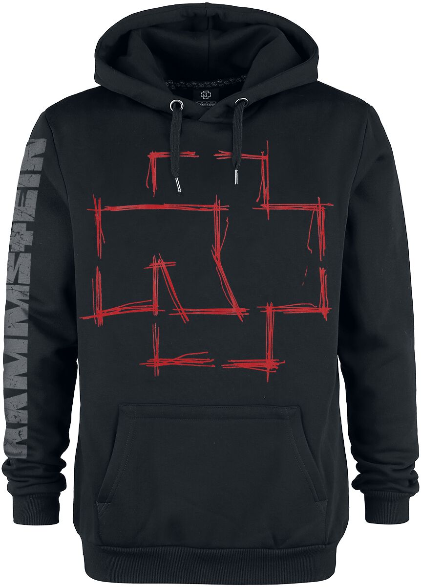 Rammstein Kapuzenpullover - Zeig Dich - S bis 3XL - für Männer - Größe L - schwarz  - Lizenziertes Merchandise! von Rammstein