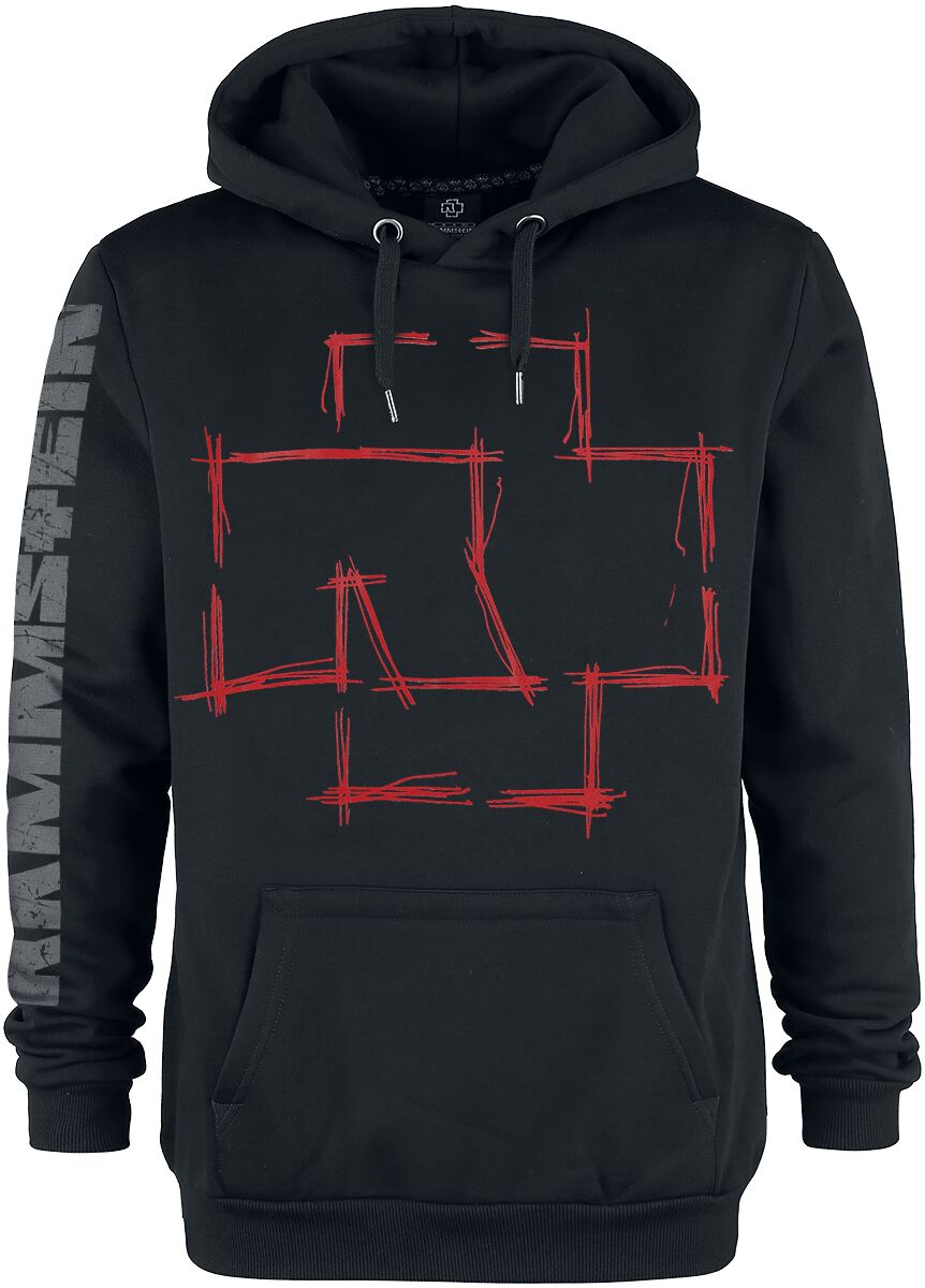 Rammstein Kapuzenpullover - Zeig Dich - S bis 3XL - für Männer - Größe M - schwarz  - Lizenziertes Merchandise! von Rammstein