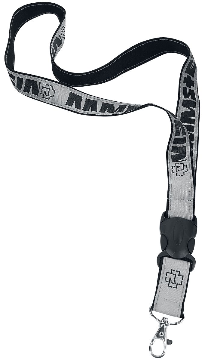 Rammstein Klassik Lanyards schwarz weiß von Rammstein